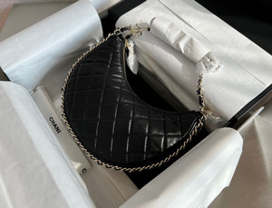Chanel SS2023 SMALL HOBO BAG BLACK