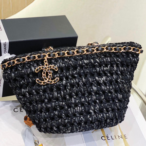 Chanel Small Crochet Tote SS2023 Black