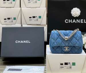 Chanel Denim MINI FLAP BAG SS2023