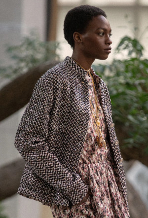 CHANEL haut couture fw2023 Glittered Cotton Tweed JACKET