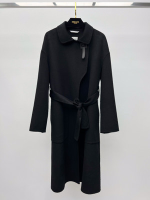 Hermès black cashmere Wrap coats 2023