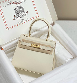Hermès Vintage Kelly Sellier 20 bag Craie