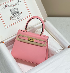 Hermès Vintage Kelly Sellier 20 bag Sakura Pink