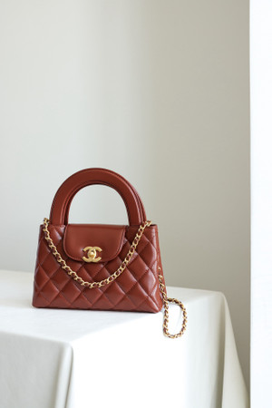 Chanel Kelly Mini Shopping Bag Caramel