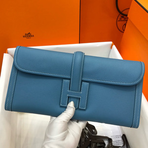 HERMÈS JIGE ELAN 29 EPSOM BLUE JEAN