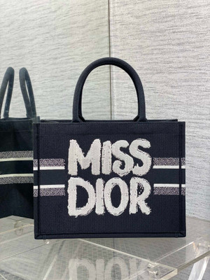 Christian Dior Large Dior Book Tote Miss Dior Graffiti Embroidery