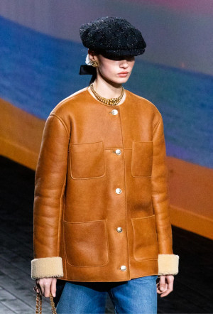 Chanel Shearling Lambskin Jacket