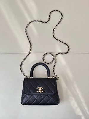 CHANEL MINI FLAP BAG WITH TOP HANDLE SS2024