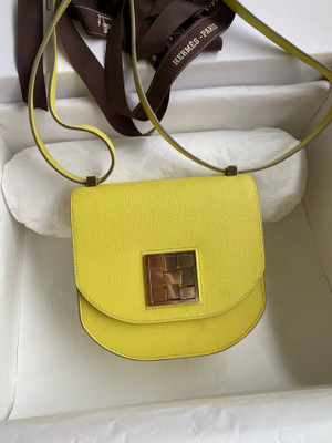 Hermes Lime Mosaique au 24 - 17 bag Gold Hardware