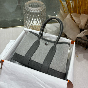 HERMÈS GARDEN PARTY MINI TOTE GREY