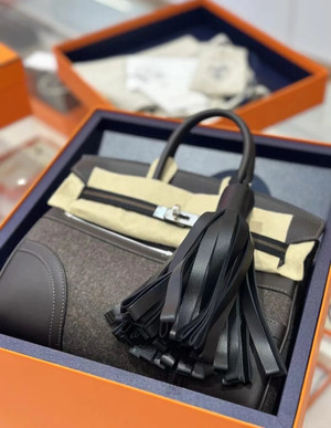Hermès Go Team Birkin  25 cm EBENE SWIFT LEATHER & CHOCOLAT - A Rare Masterpiece of Athletic Elegance