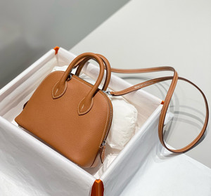 Hermes Bolide 1923 mini bag Evercolor Gold