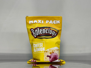 Balenciaga Limited Edition CHIPS BAG IN Yellow