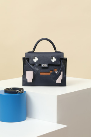 Hermes Kellydole Picto Black Alligator/Swift Leather（Kelly Idole Doll Bag 2022 ）