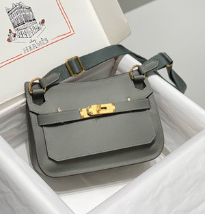 Hermès Jypsiere Mini Gris Meyer Swift Gold Hardware