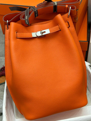 Hermès Hermes So Kelly 22 Shoulder Bag  Orange