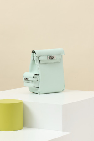HERMÈS KELLY JUMP BAG MINT SWIFT LEATHER  PALLADIUM HARDWARE