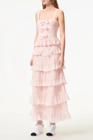 Chanel Fall-Winter 2025/26 Long Dress Mohair & Silk  Light Pink