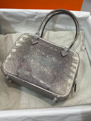 Hermes Plume Elan 32 Lizard Ombre Palladium Hardware