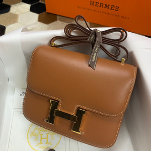 Hermès Constance 19 – Fauve Barenia Handmade
