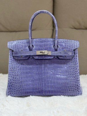 Hermès Birkin 30 Shiny Sheherazade Crocodile Palladium Hardware