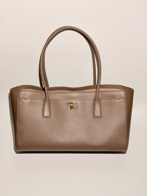 Chanel Vintage Chai Caviar/Smooth Calfskin East-West Tote Bag with GHW