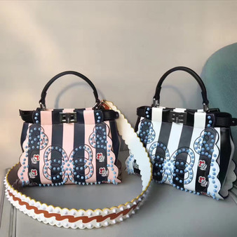 Fendi PEEKABOO Multicolored canvas bag Code: 8BN2449GPF09DE 