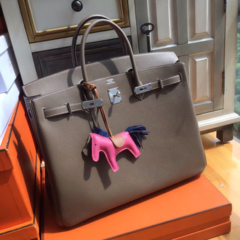  Hermes 18 Etoupe Birkin 40 Togo leather 