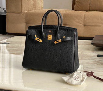 Hermes Black Birkin 25cm Togo Gold Hardware Hermes Black Birkin 25cm Togo Gold Hardware