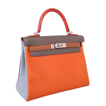Hermes Special Order 4 colours Kelly 28 cm Epsom Palladium Hardware