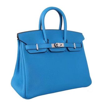 Hermes  B3 Blue Zanzibar (ザンジバールブルー) Birkin Birkin 25cm Togo Palladium Hardware
