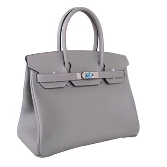 Hermes J7 Blue Lin Birkin 25 Togo leather 