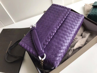 Bottega Beneta SMALL OLIMPIA BAG IN INTRECCIATO NAPPA Purple Bottega Beneta SMALL OLIMPIA BAG IN INTRECCIATO NAPPA Purple