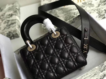 Christian Dior MY ABCDIOR LAMBSKIN BAG Black Christian Dior MY ABCDIOR LAMBSKIN BAG Black