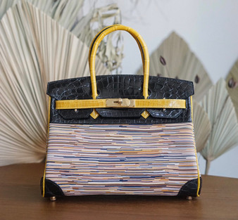 Hermes Niloticus Crocodile  Vibrato Leather BIRKIN 25CM Multiple color III