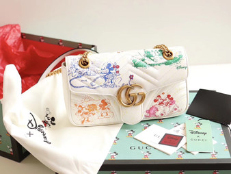 Gucci Online Exclusive Disney x Gucci GG Marmont small shoulder bag Gucci Online Exclusive Disney x Gucci GG Marmont small shoulder bag