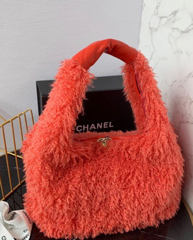 Chanel Large Hobo Bag Orange 