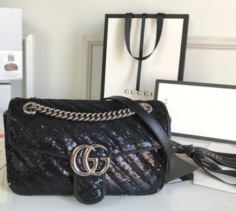 Gucci GG Marmont small sequin shoulder bag Gucci GG Marmont small sequin shoulder bag
