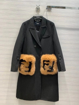 Fendi COAT Black wool coat  Fendi COAT Black wool coat