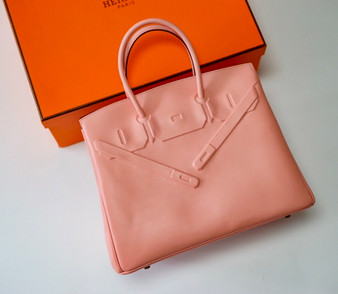 Hermes Shadow Birkin 35 Sakura Pink Swift Palladium Hardware Hermes Shadow Birkin 35 Sakura Pink Swift Palladium Hardware