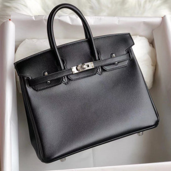 Hermes Black RETOURNE Birkin 30 Box Calf Palladium Hardware  Hermes Black RETOURNE Birkin 30 Box Calf Palladium Hardware
