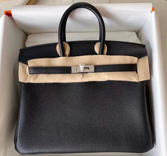 Hermes Black Birkin 25cm Togo Palladium Hardware 2020 Hermes Black Birkin 25cm Togo Palladium Hardware 2020
