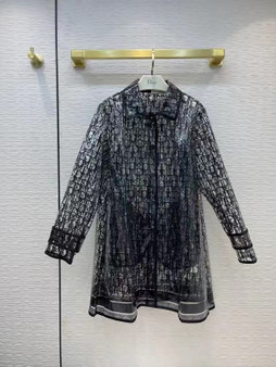 Christian Dior OBLIQUE TRENCH COAT Transparent Technical Fabric Christian Dior OBLIQUE TRENCH COAT Transparent Technical Fabric