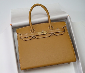 Hermes Birkin 30 Sellier Gold Madame Grain Gold Hardware