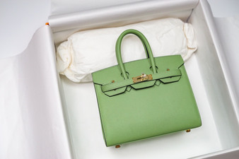   [Exclusive] Hermes 3I Vert Criquet  Birkin 20cm Epsom Gold Hardware