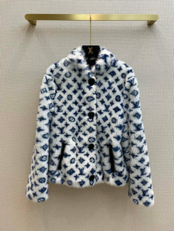 Louis Vuitton 1A922F  MONOGRAM MINK BOXY JACKET