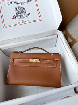  Hermès Gold Mini Kelly Swift Gold Hardware