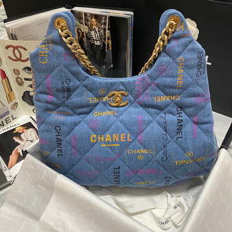 Chanel MAXI DENIM HOBO BAG