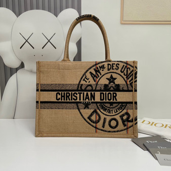 Christian Dior MEDIUM DIOR CANVAS BOOK TOTE 