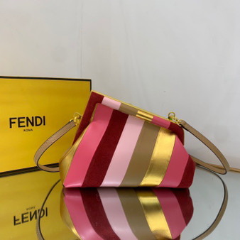 Fendi First Small Leather bag with multicolour inlay